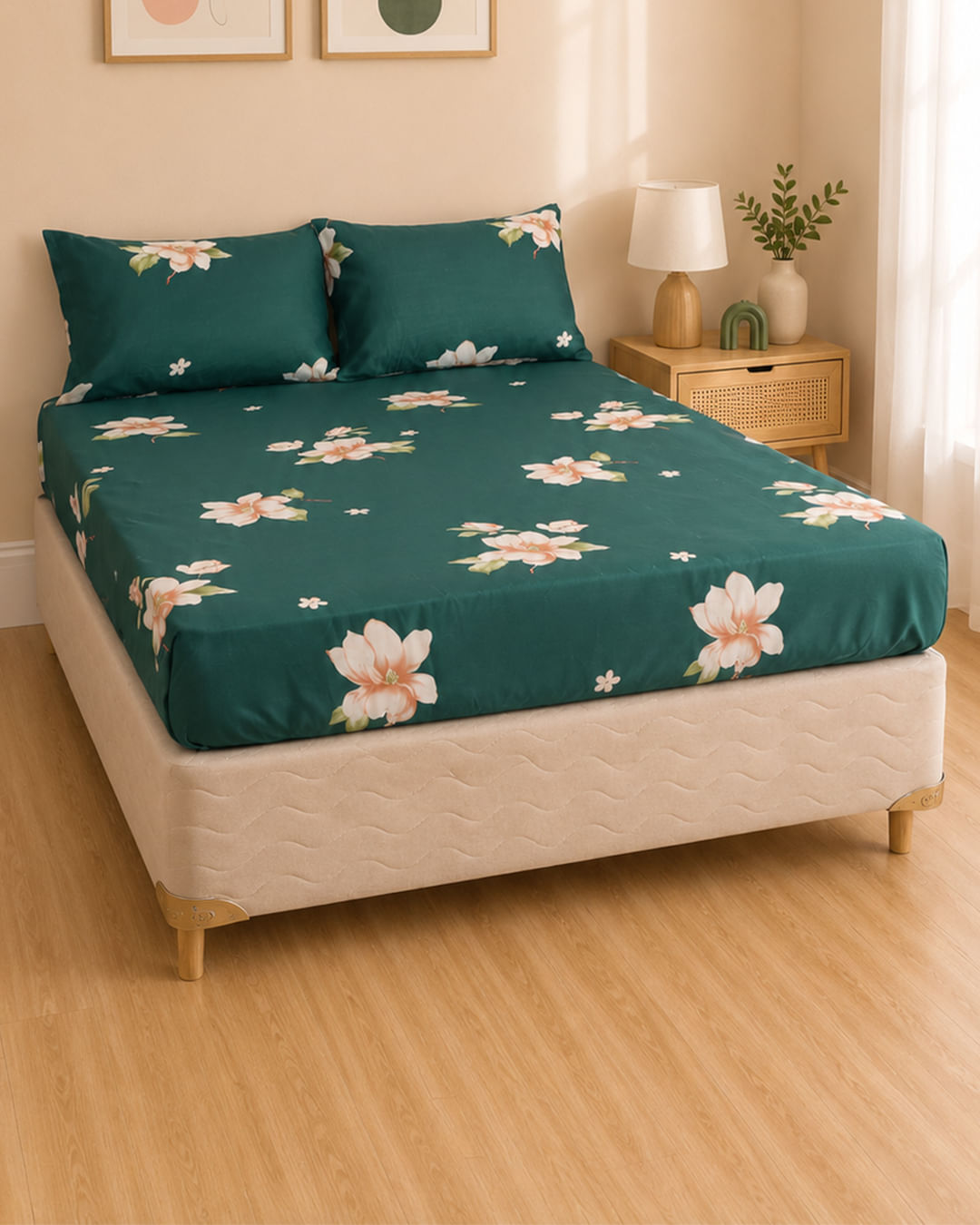 Jg-Cama-Cs-Basic-3-Pcs-30cm-Estampado---Verde-Escuro
