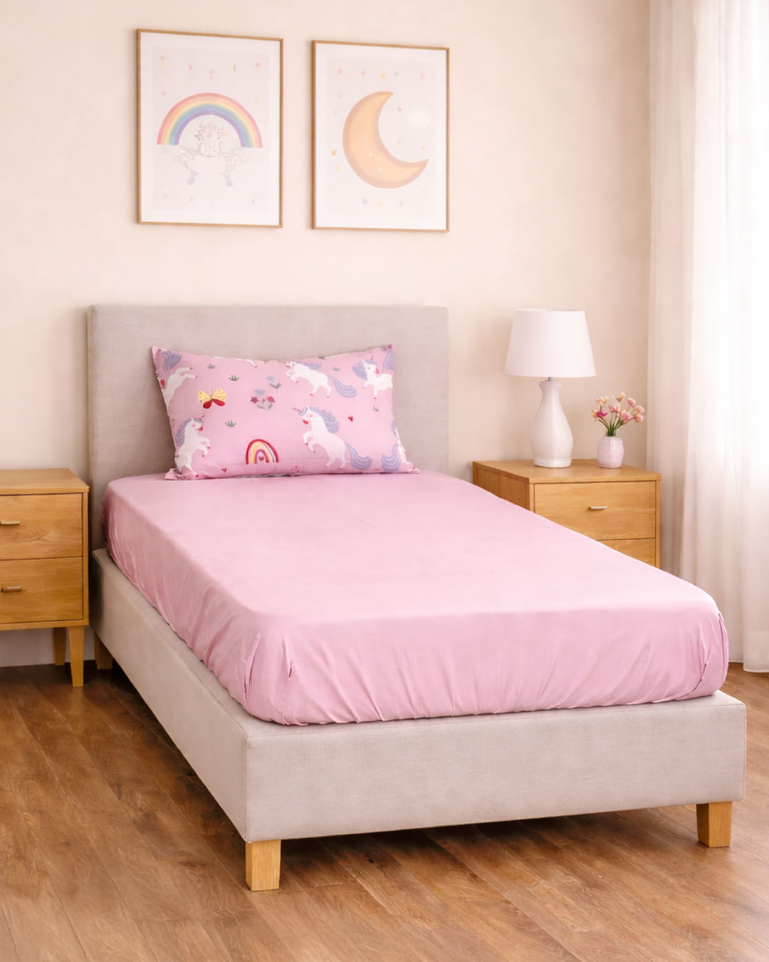 Jogo--Cama-Unic-Magic---Rosa