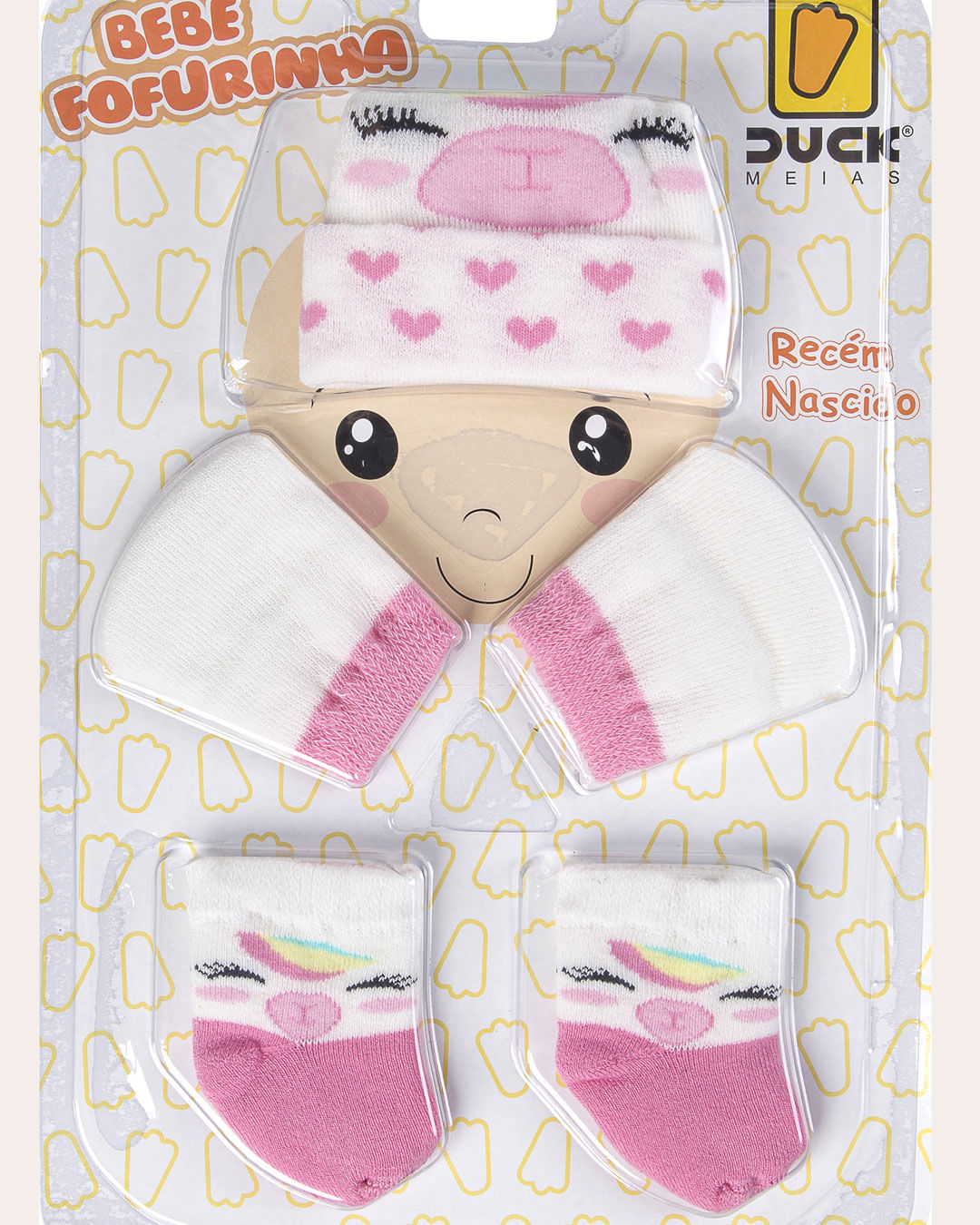 Kit-Rn-Unicornio-Touca-luva-meias---Branco