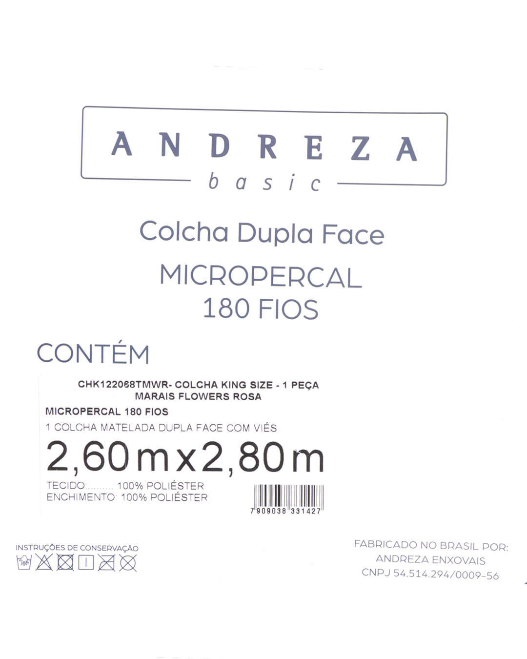 Colcha-King-Marais-Flowers-Microp---Rosa