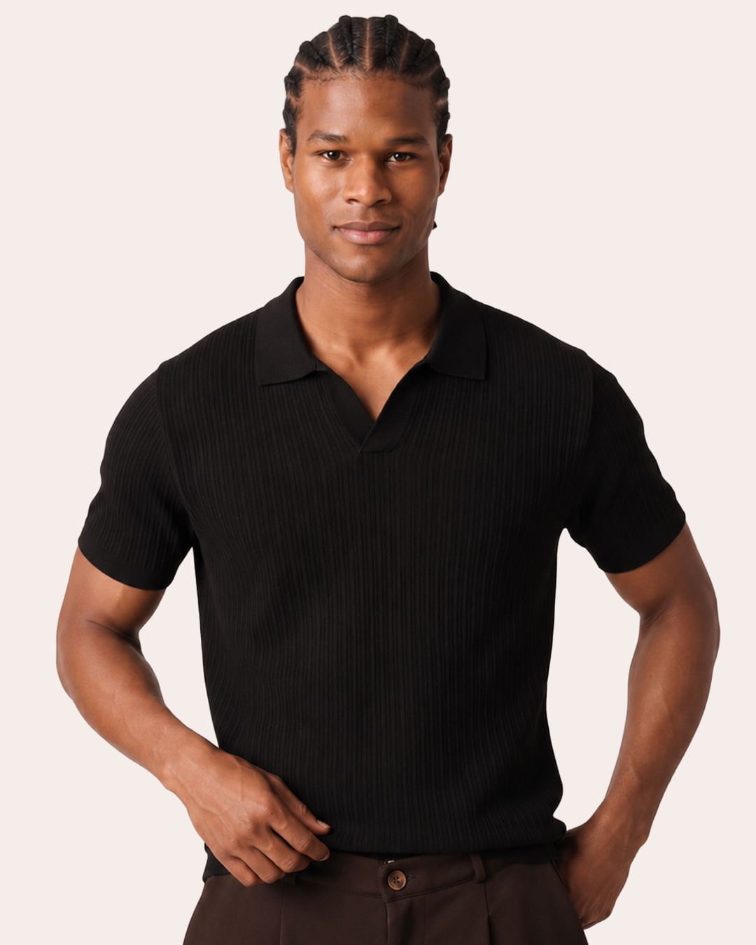 Polo-Tricot-V-Text-Pto---Preto