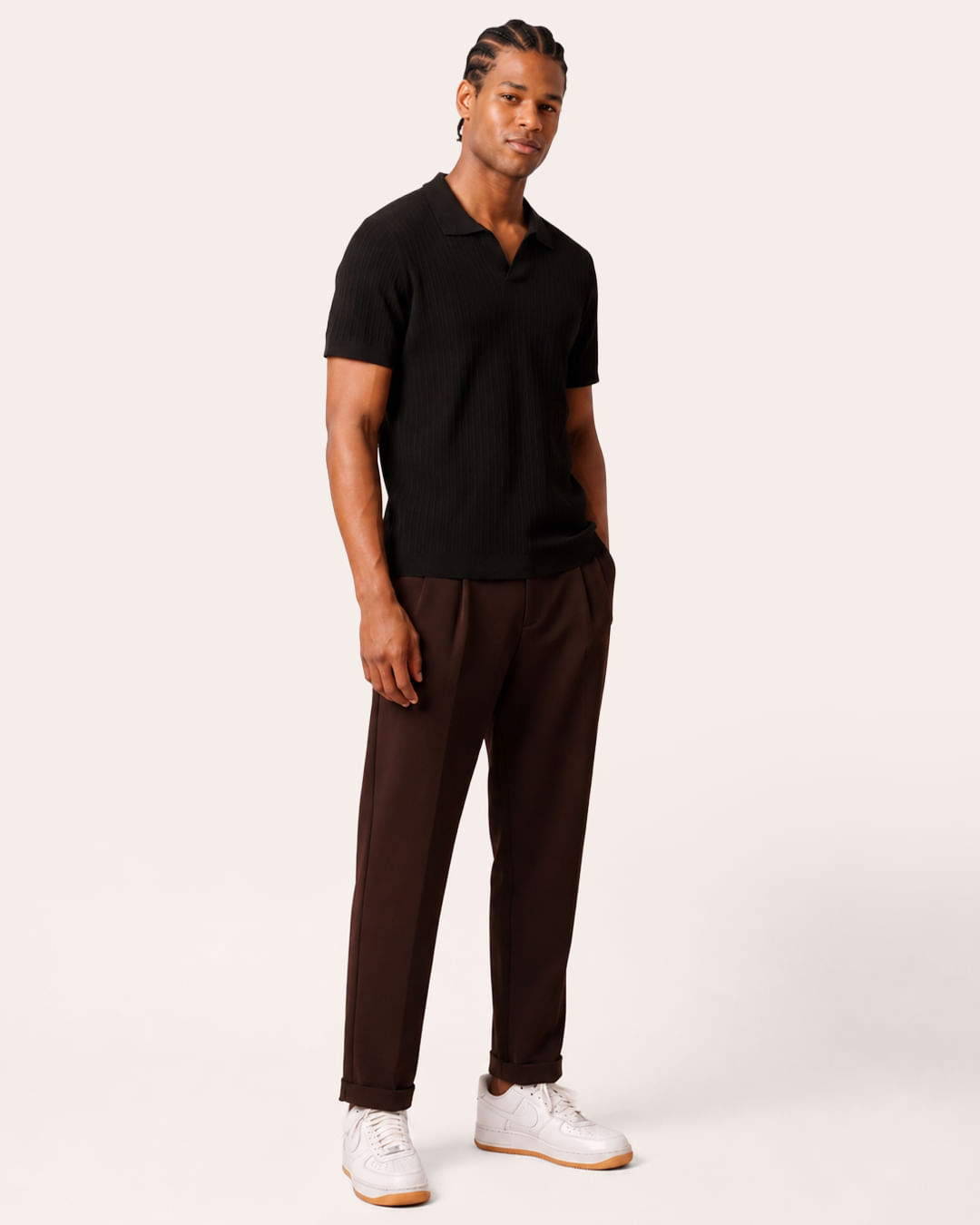 Polo-Tricot-V-Text-Pto---Preto