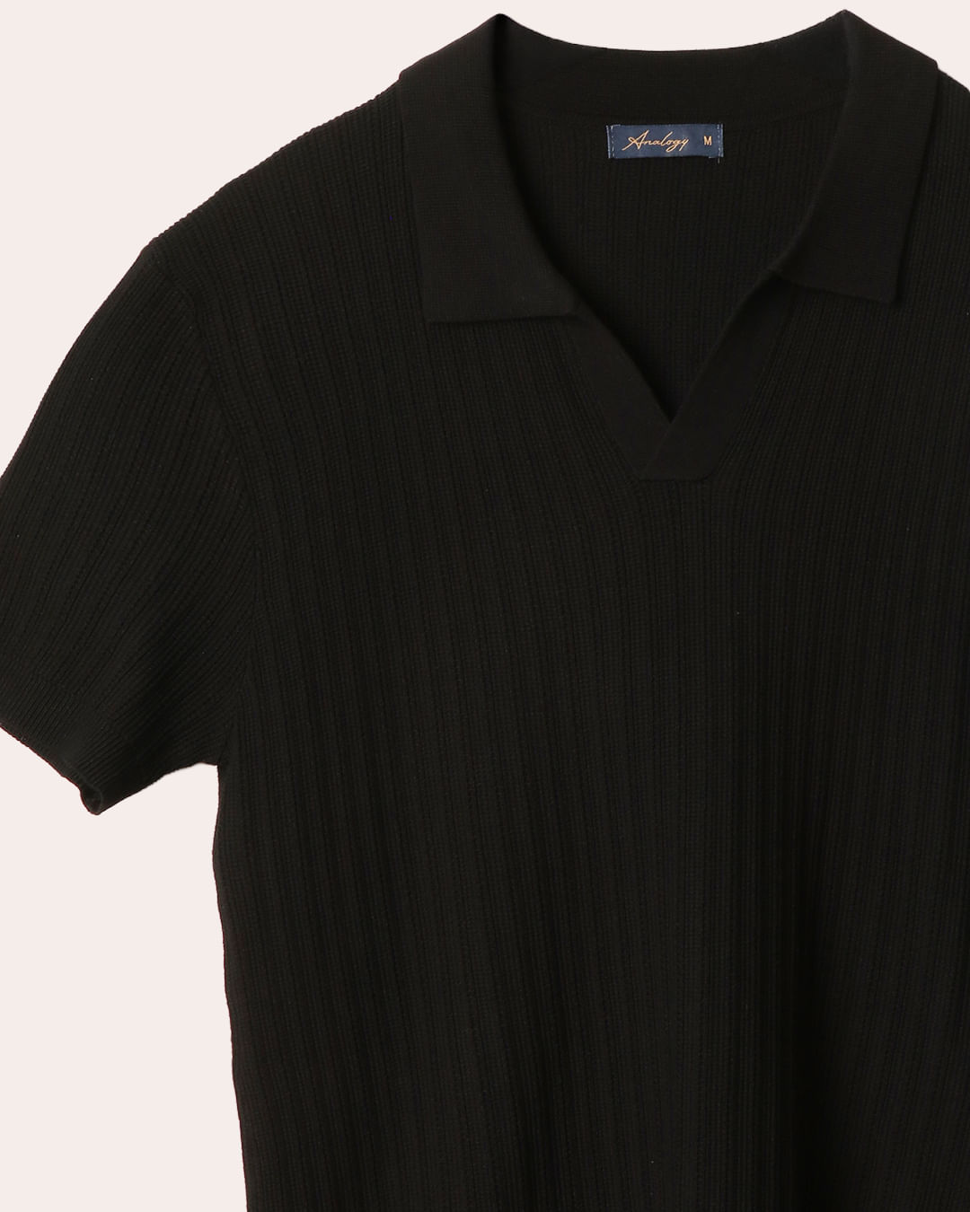 Polo-Tricot-V-Text-Pto---Preto