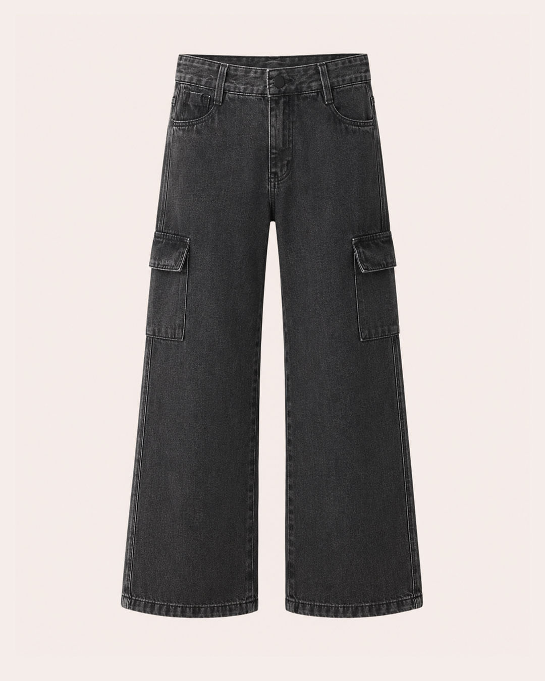 Calca-R5050-Wid-Carg-St-Blck-F-1016---Jeans-Black