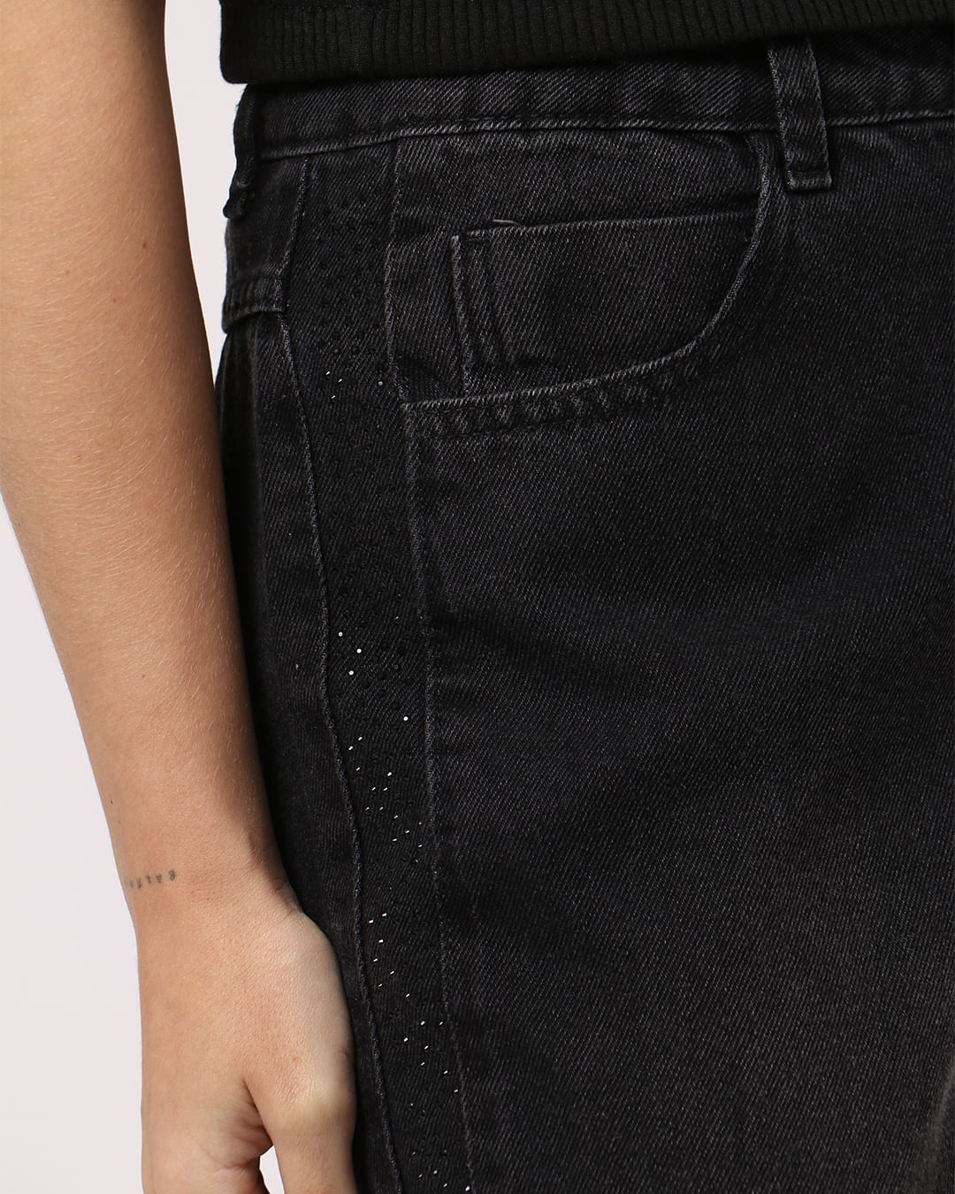 Calca-Wide-Leg-Jeans-Brilho-Lat-Sawary-2---Jeans-Black