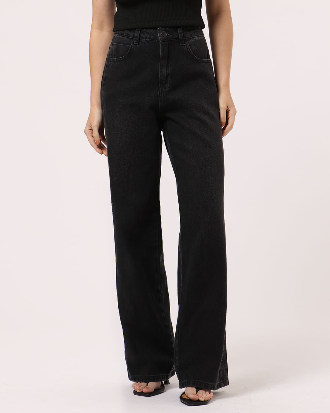 Calca-Wide-Leg-Jeans-Brilho-Lat-Sawary-2---Jeans-Black