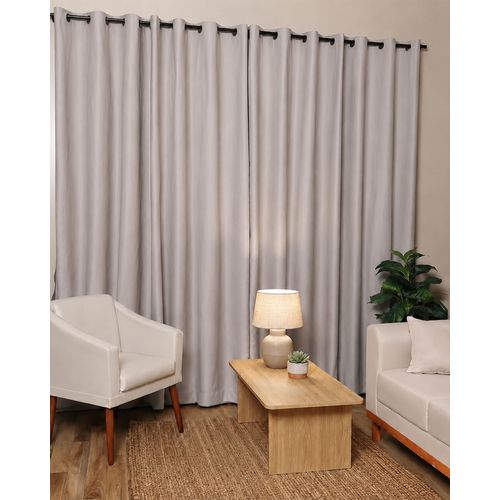 Cortina Longa Pratika Blackout Bella Janela 260cm x 230cm Cinza