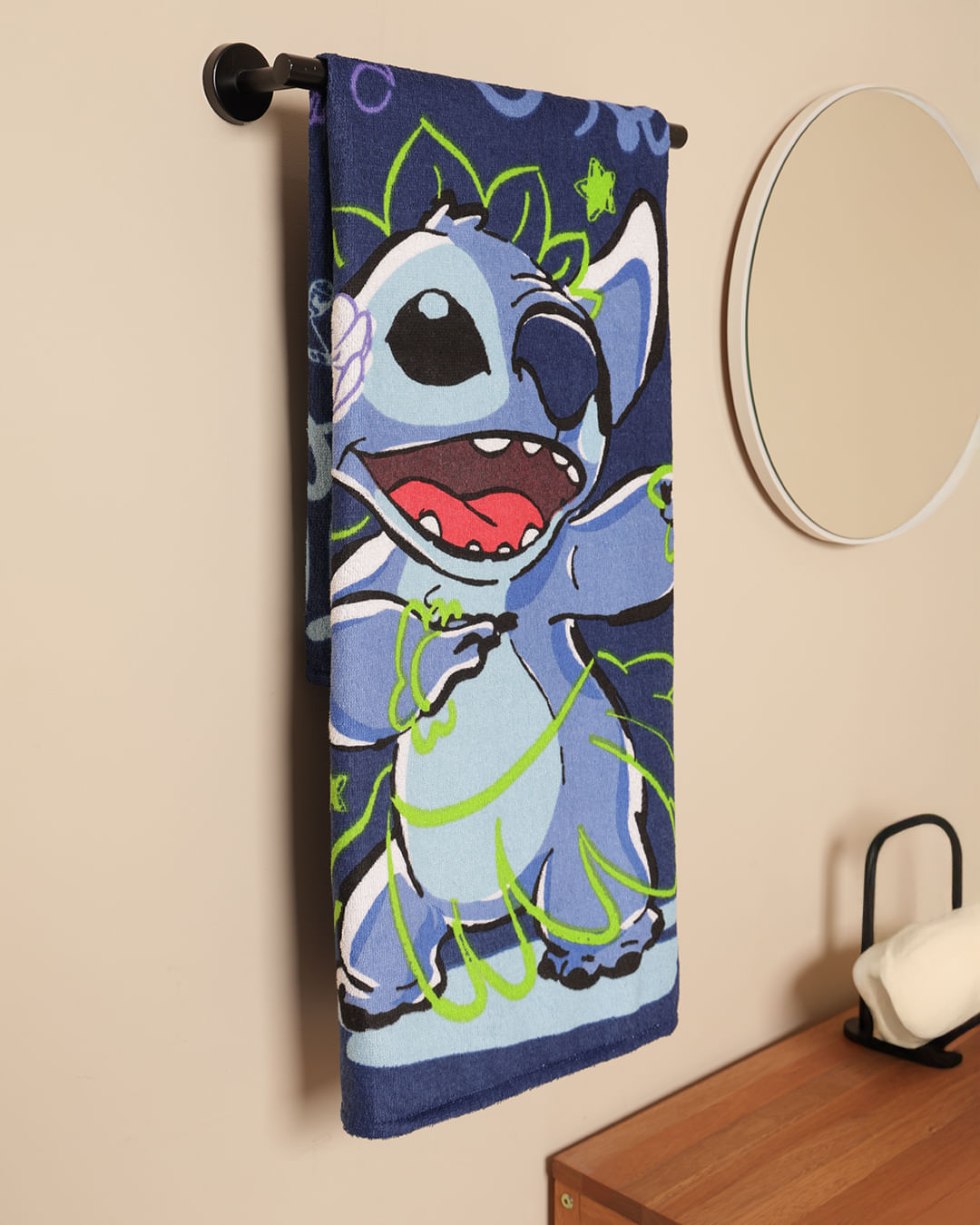 Toalha-Bh-Felpa-70x130-Stitch-Aloha---Azul