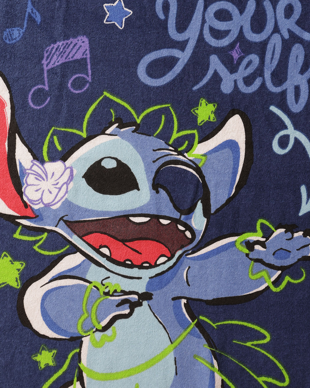 Toalha-Bh-Felpa-70x130-Stitch-Aloha---Azul