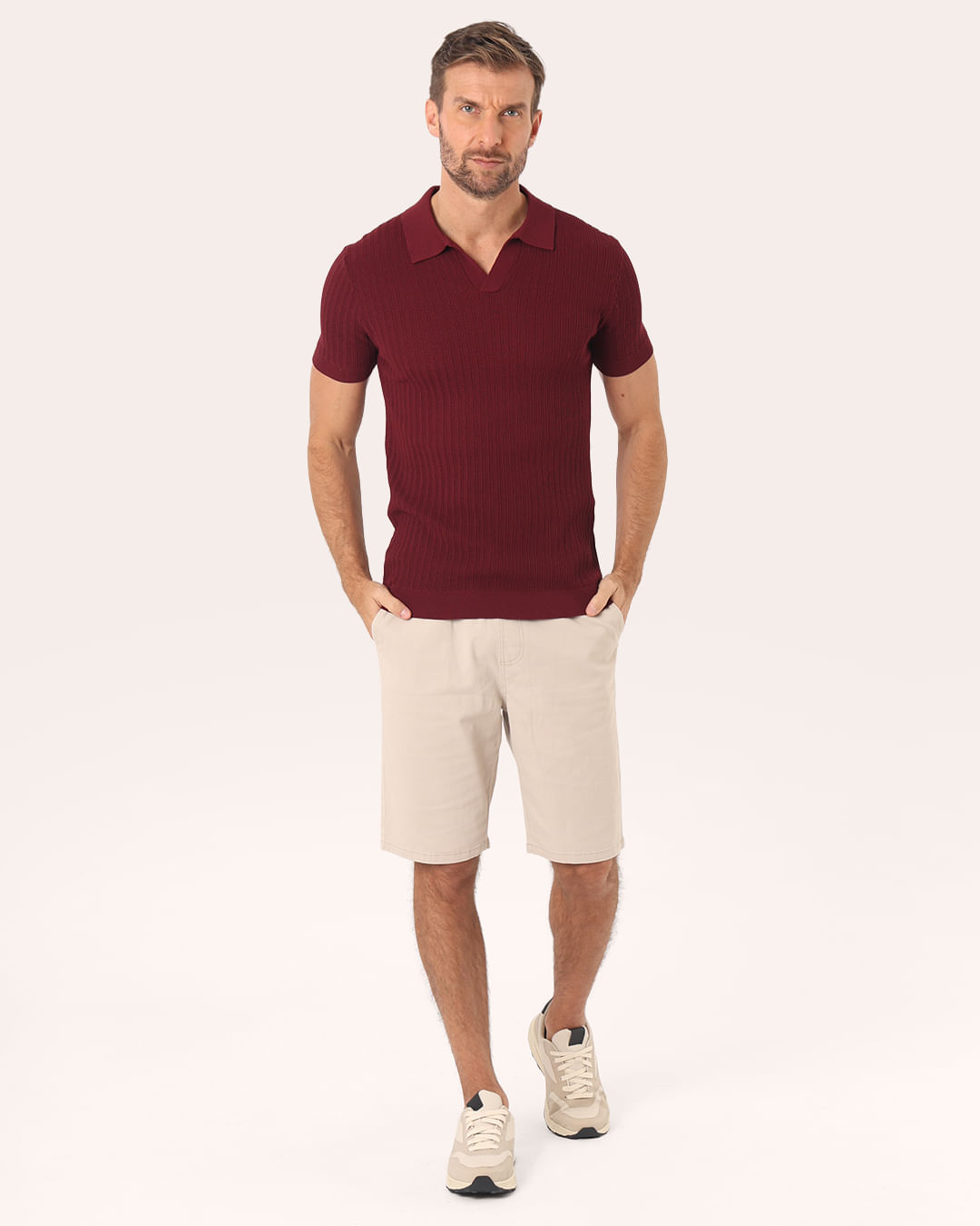 Polo-Tricot-V-Text-Vnh---Vinho