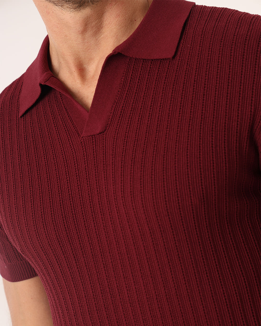 Polo-Tricot-V-Text-Vnh---Vinho