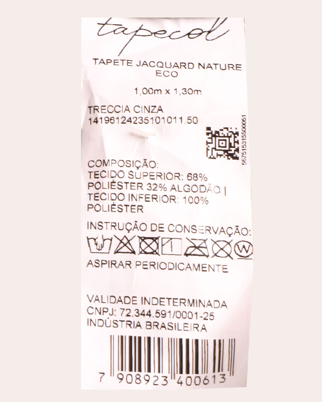 Tapete-Jacquard-Eco-Nature-Treccia-100x1---Cinza