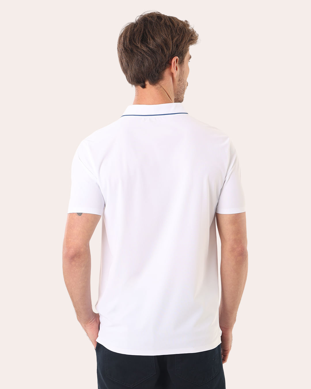Polo-M69a415ukn-Poliamida-Friso-Bco---Branco