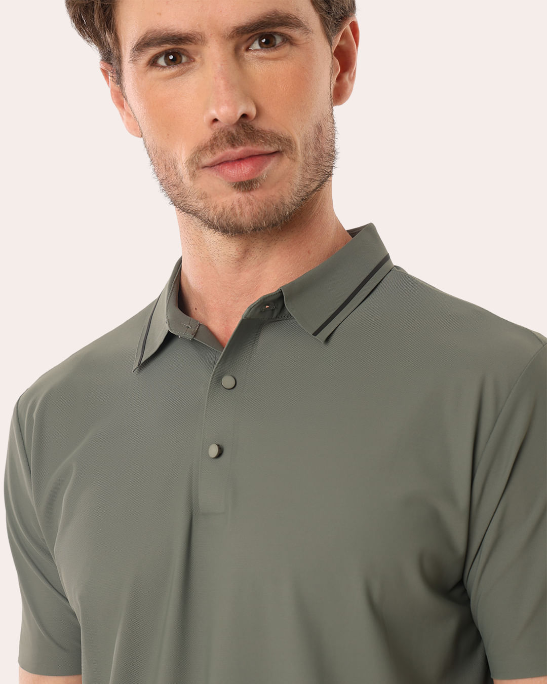 Polo-M69a415ukn-Poliamida-Friso-Vde---Verde