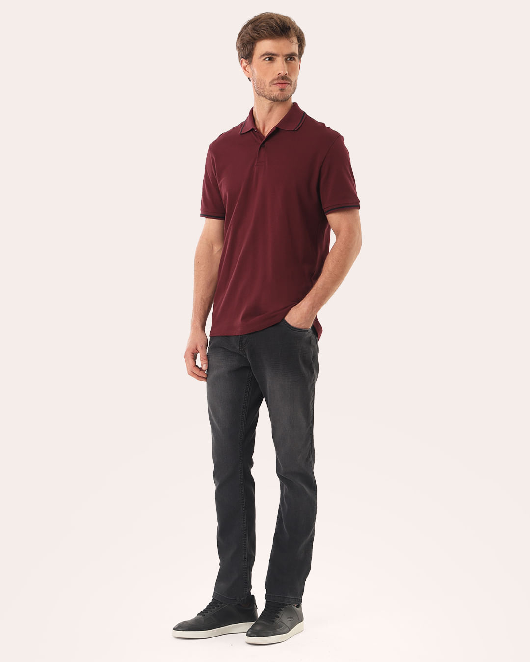 Polo-Piquet-One-Line-Vnh---Vinho
