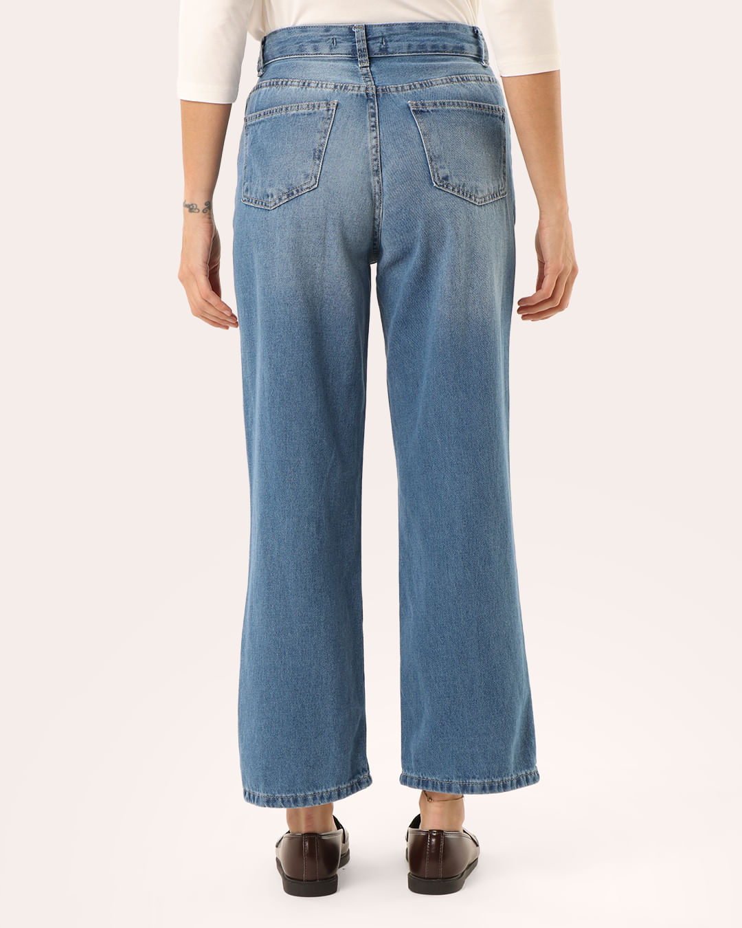 Calca-Jeans-Reta-Cropped-Azm-Cint-Alta---Jeans-Blue