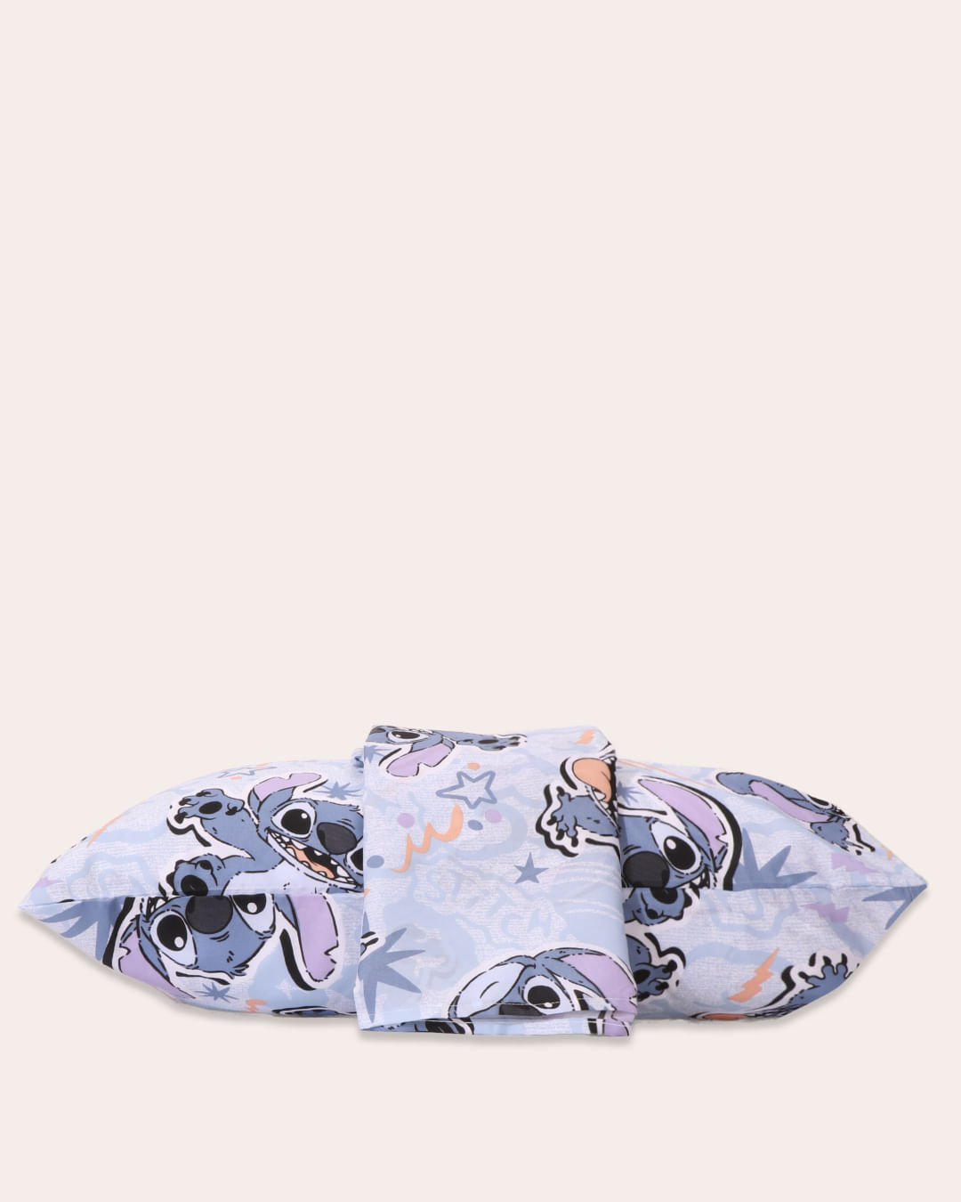 Jogo de Cama Solteiro Infantil Disney Stitch Azul