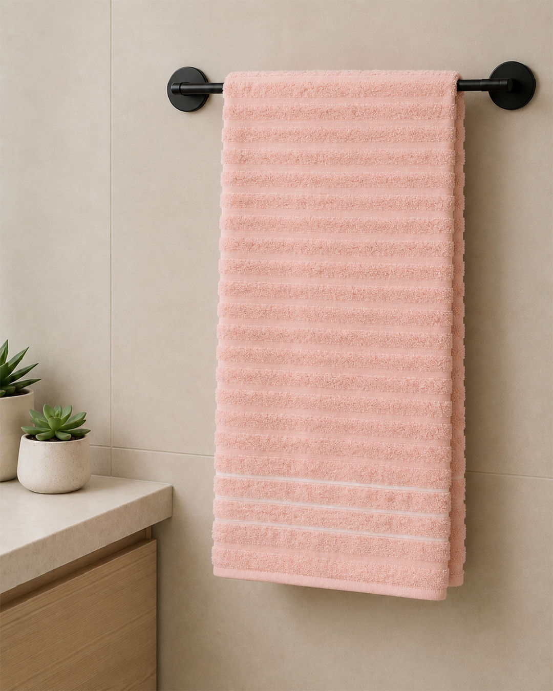 Toalha de Banho Chloe Döhler Texturizada Rosa