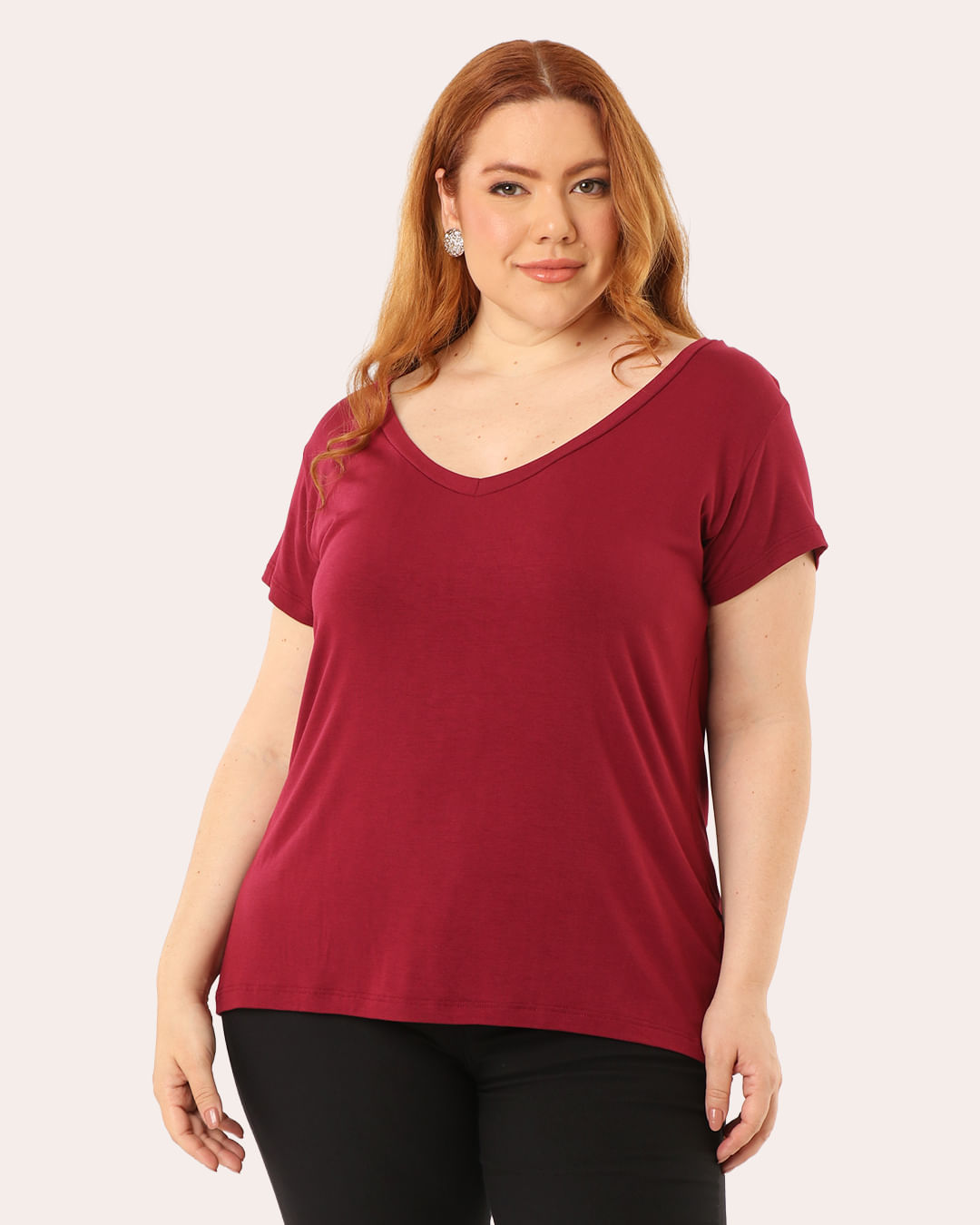 Tshirt-Bl979-Dec-V-Vinho---Vinho