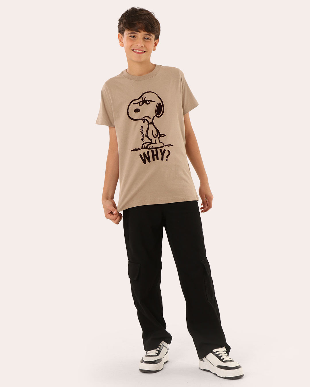 Camiseta-E5078-Mc-M-1016-Snoopy-Flocad---Bege