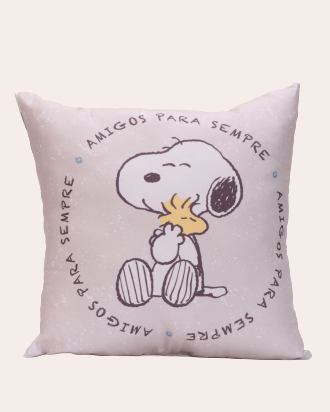 Almofada Infantil Panuts Snoopy Amigos Bege