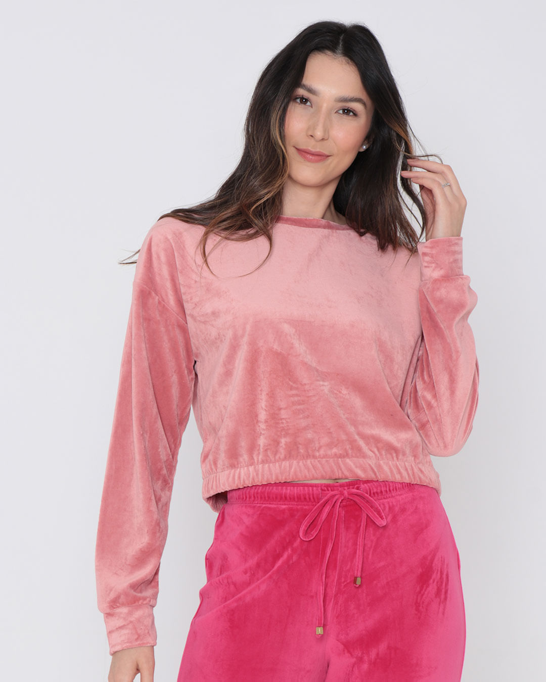 Blusa-Feminina-Plush-Manga-Longa-Cropped-Rosa-Clara