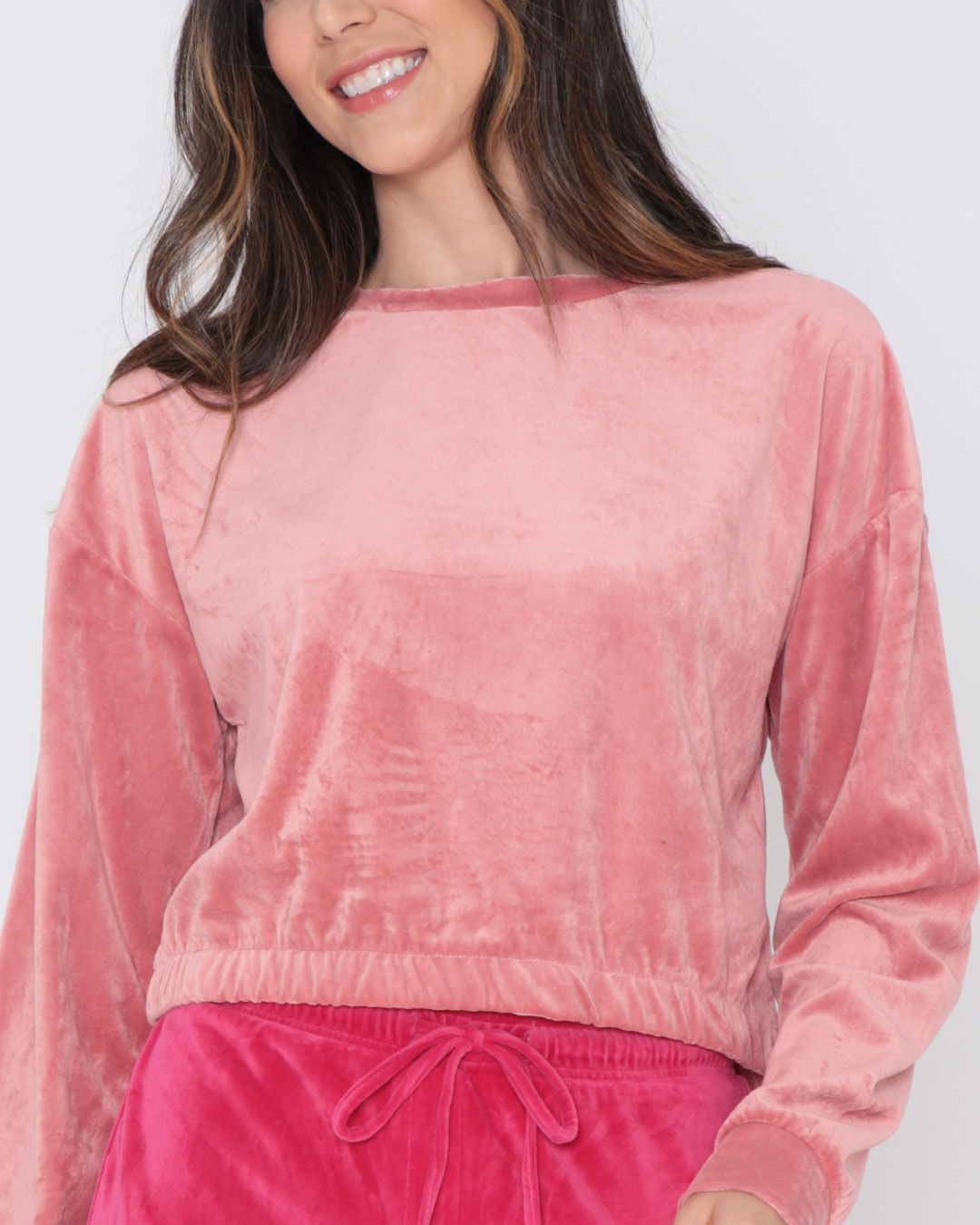 Blusa-Feminina-Plush-Manga-Longa-Cropped-Rosa-Clara