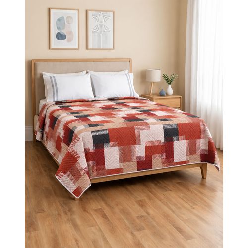 Colcha Casal Queen Arte & Cazza  Matelassê Estampado Bege