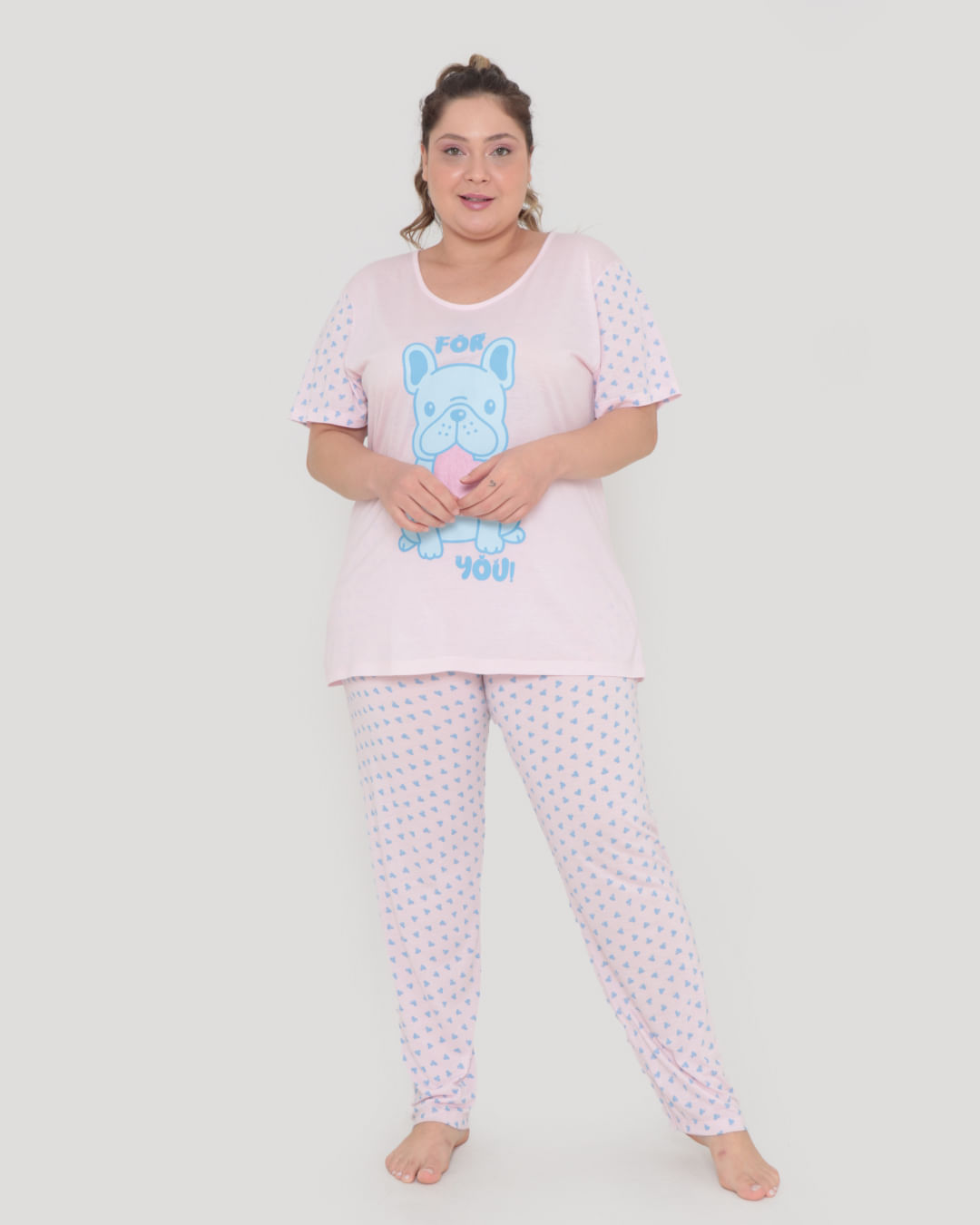 Pijama-Plus-Size-Longo-Estampa-Pug-Rosa-Claro