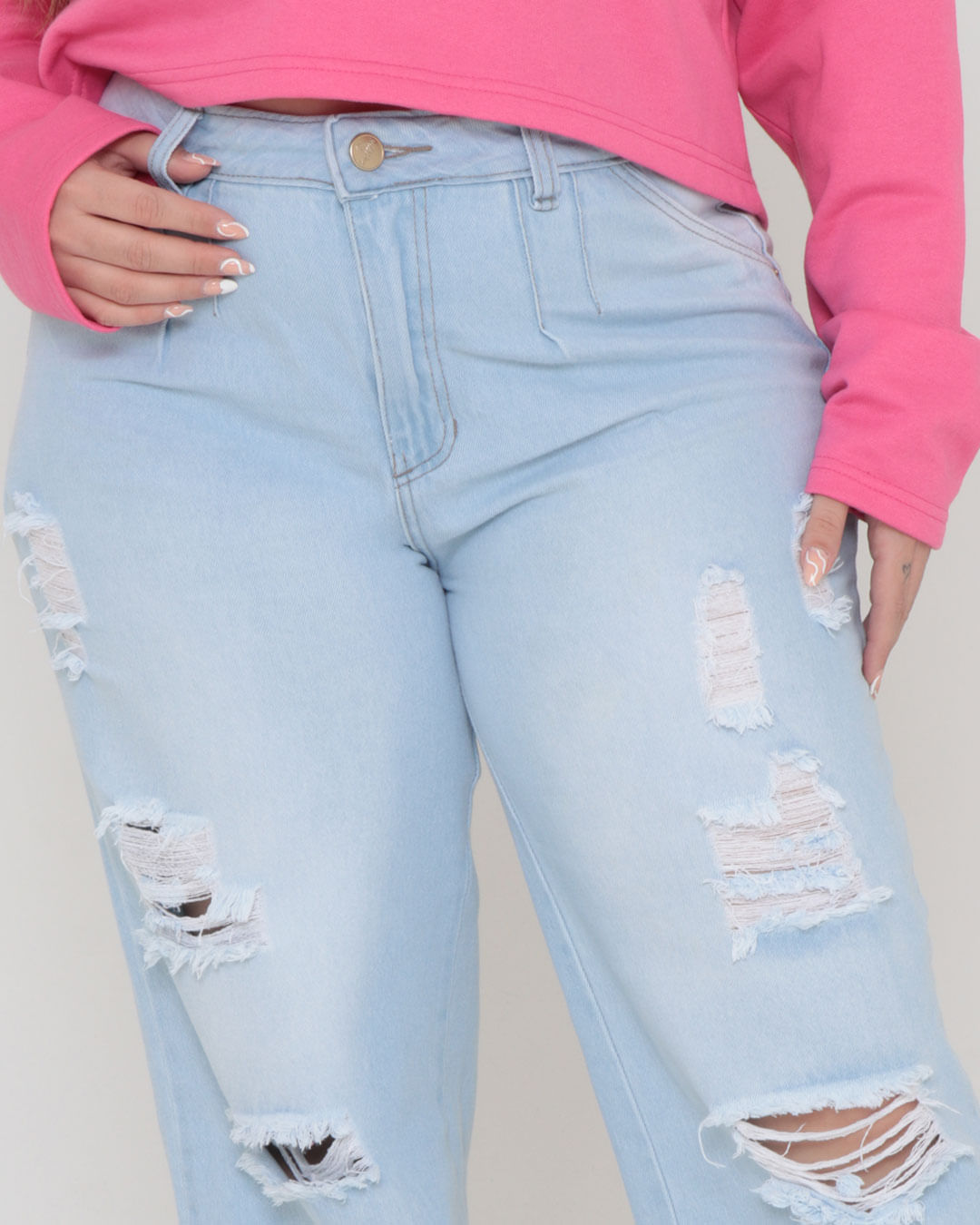 Calca-Jeans-Feminina-Plus-Size-Mom-Destroyed-Azul-Claro