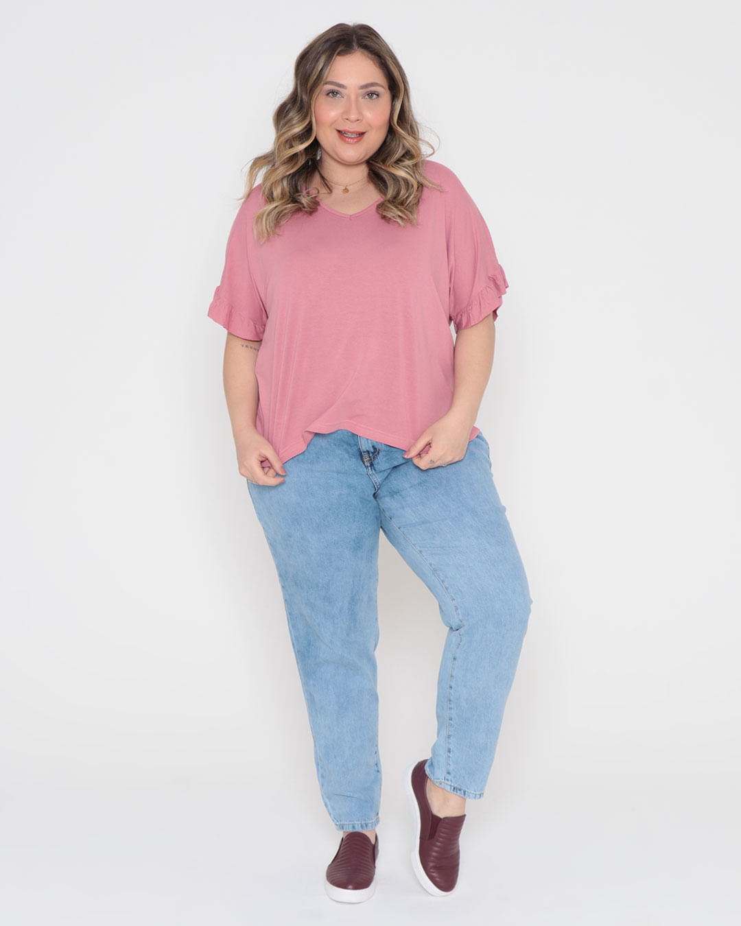 Blusa-Plus-Size-Babados-Rosa-Medio