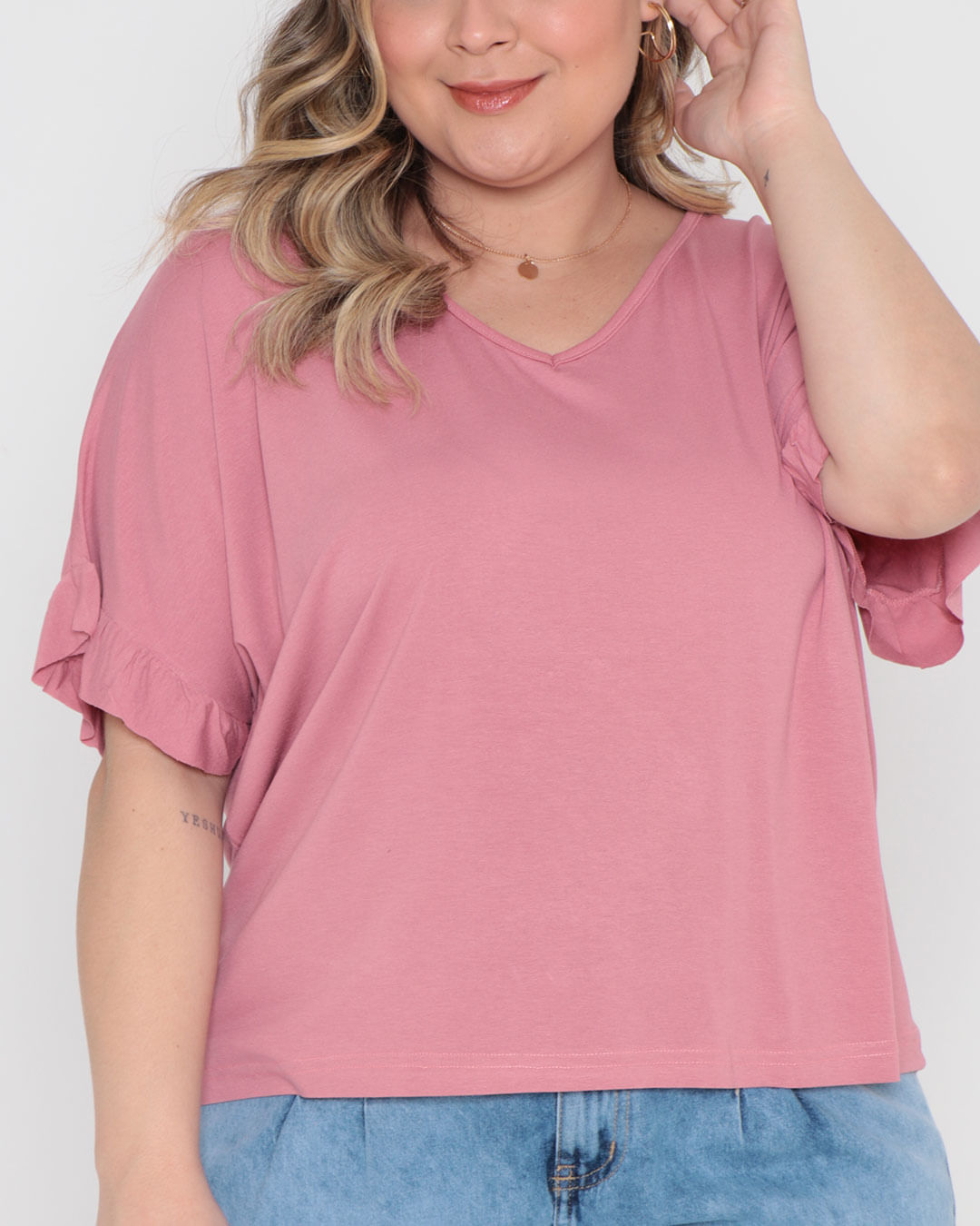 Blusa-Plus-Size-Babados-Rosa-Medio