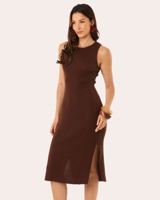 VESTIDO-MIDI-TRICOT-CANELADO-1070B---MARROM