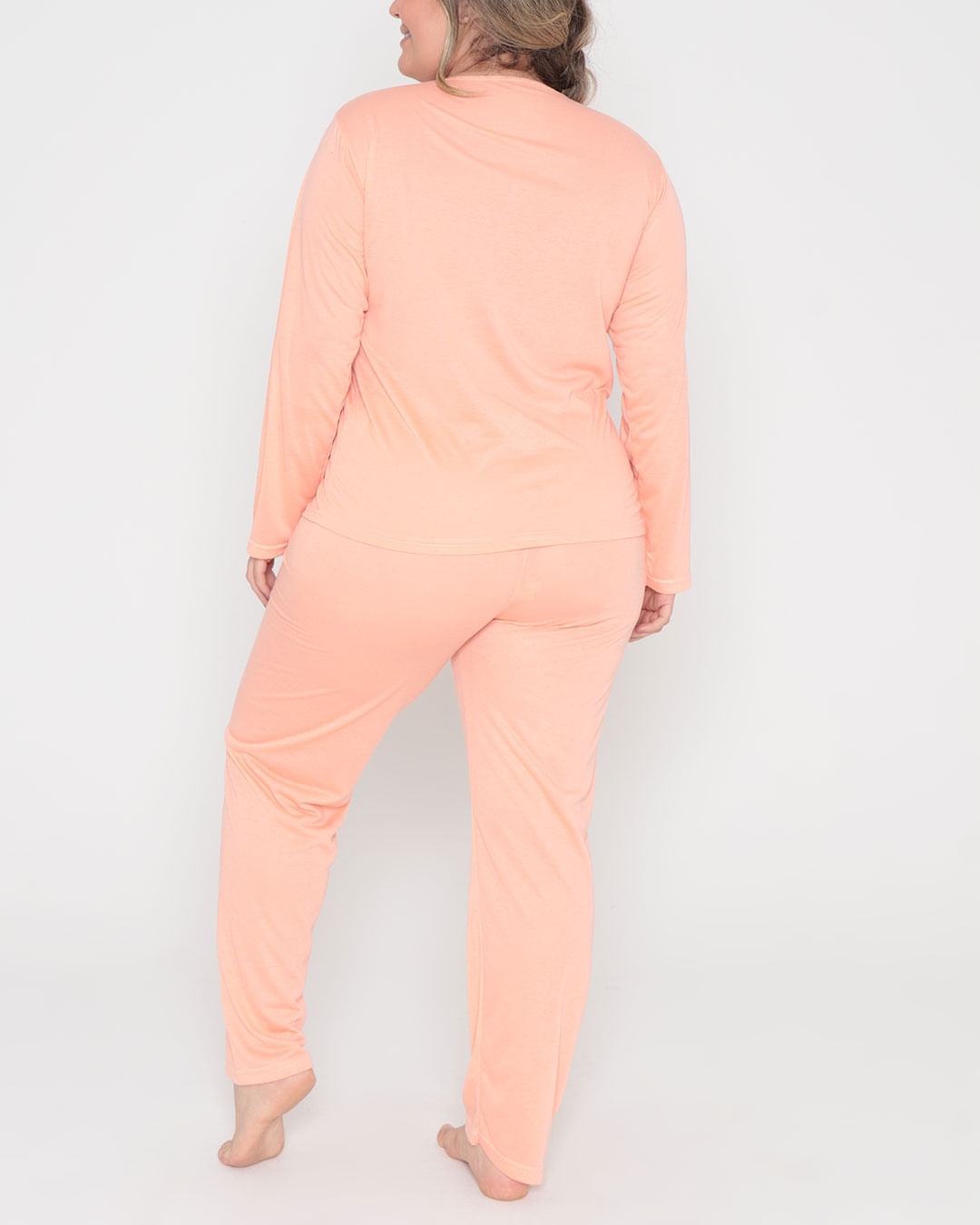 Pijama-Feminino-Longo-Estampa-Dreams-Laranja