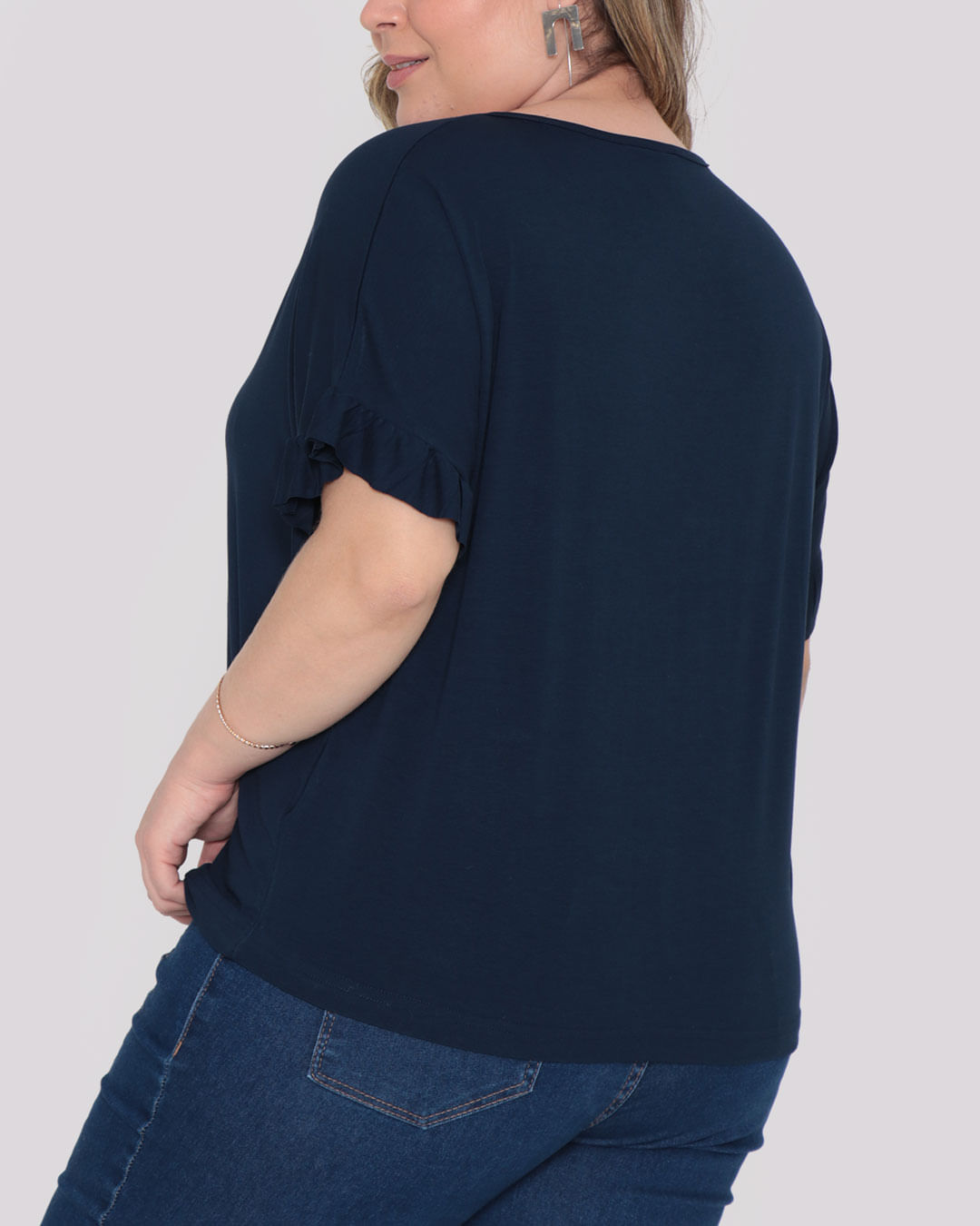 Blusa-Plus-Size-Babados-Azul-Marinho