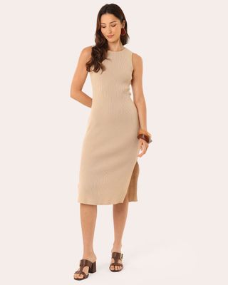 VESTIDO-MIDI-TRICOT-CANELADO-1070B---BEGE