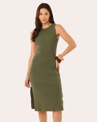 VESTIDO-MIDI-TRICOT-CANELADO-1070B---OLIVA