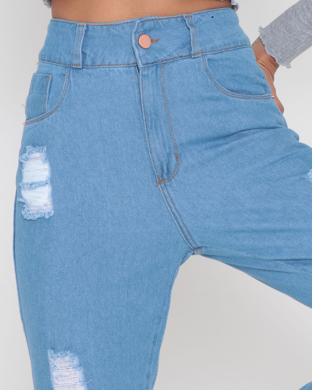 Calca-Jeans-Feminina-Mom-Destroyed-Azul-Claro