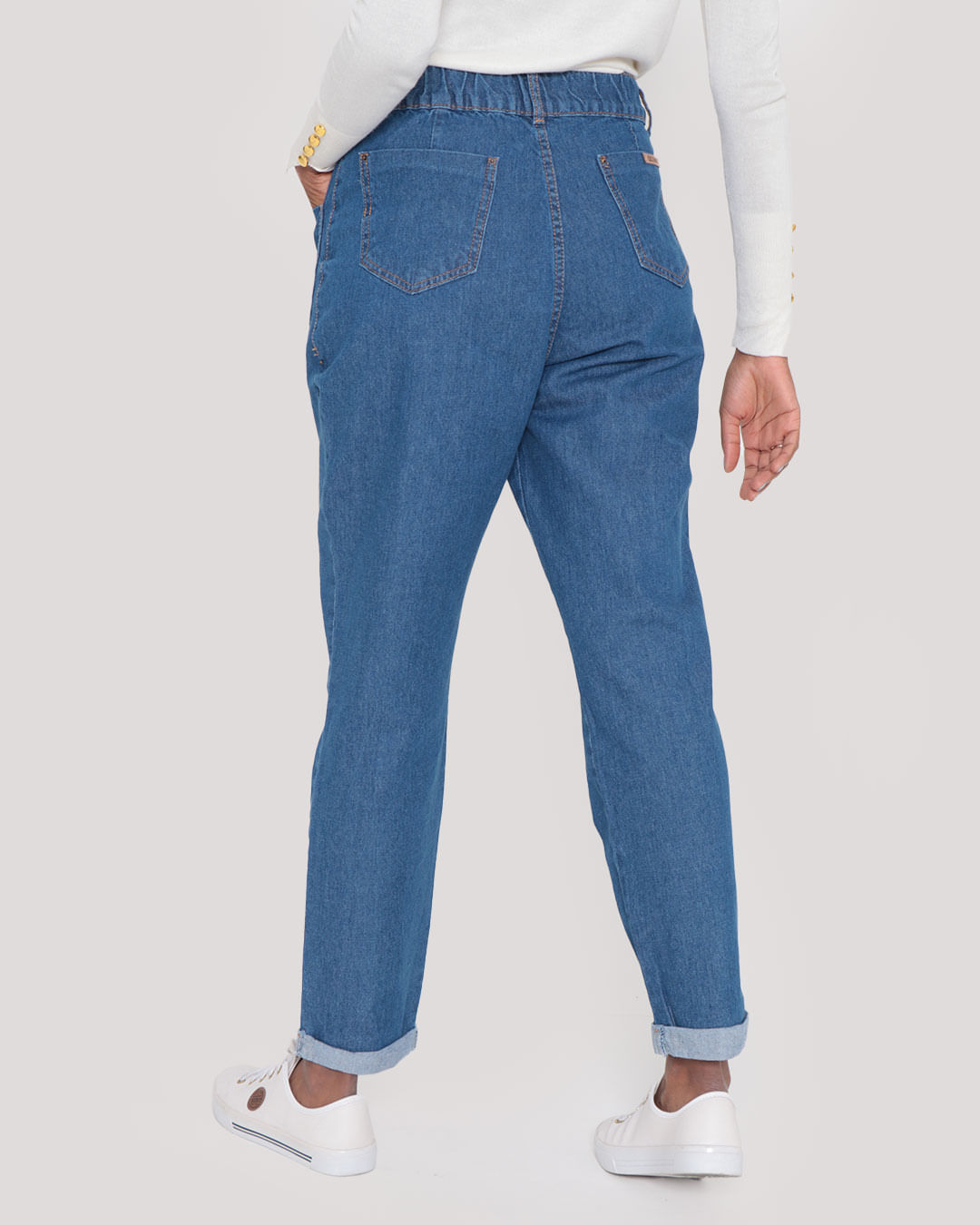Calca-Mom-Jeans-Com-Elastico-Azul-Medio