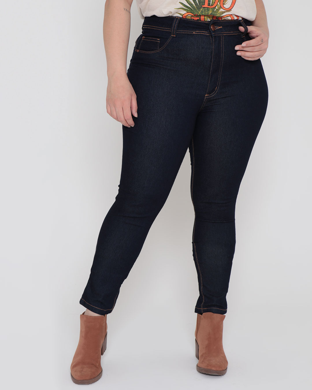 Calca-Jeans-Feminina-Plus-Size-Skinny-Biotipo-Azul-Escuro