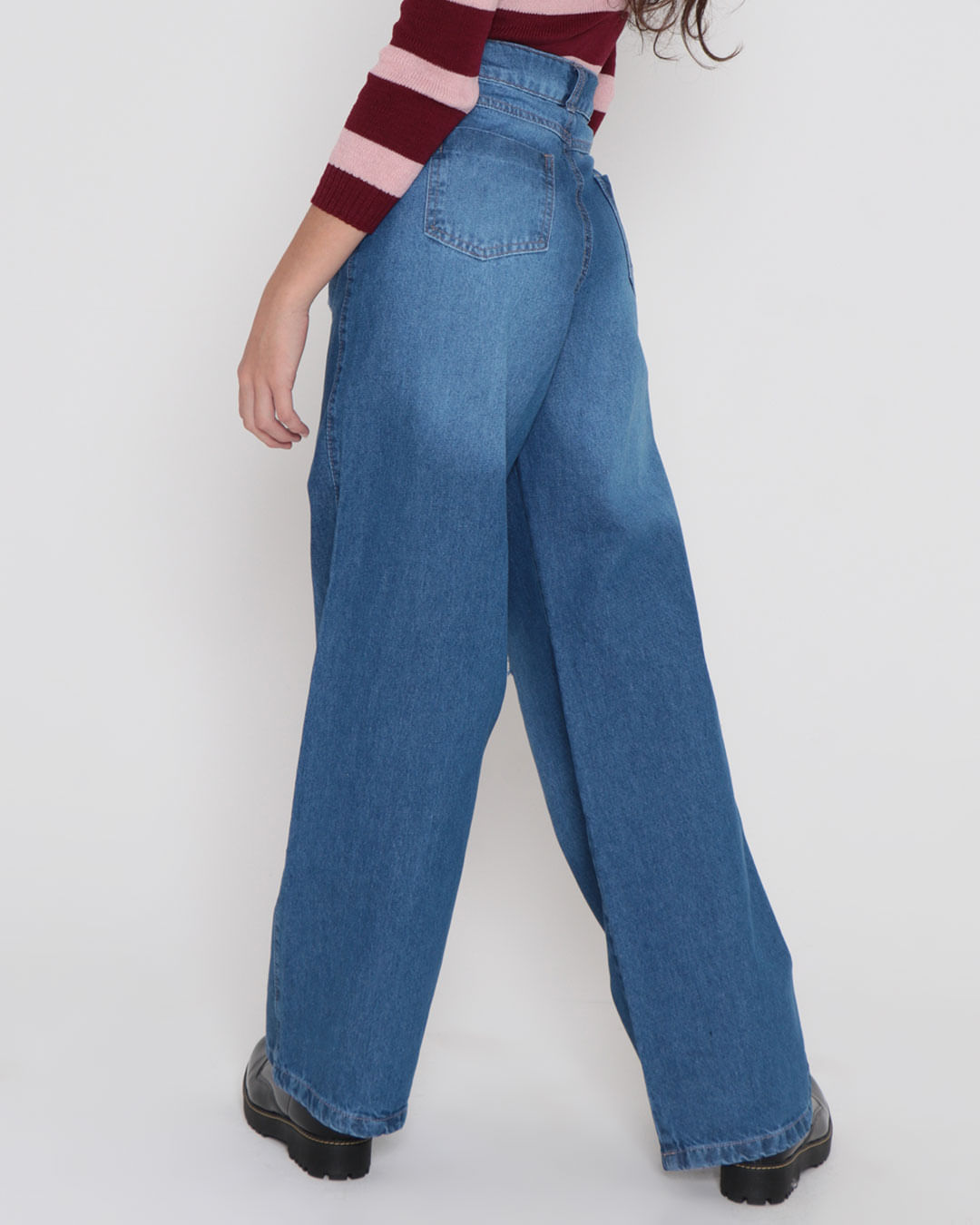 Calca-Jeans-Juvenil-Wide-Leg-Destroyed-Azul-Medio