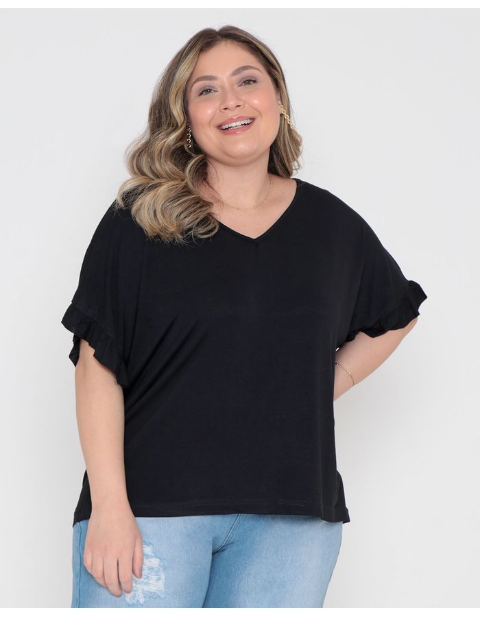 Blusa-Plus-Size-Babados-Preta