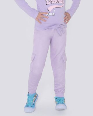 Calca-Moletom-Infantil-Jogger-Bolso-Cargo-Lilas