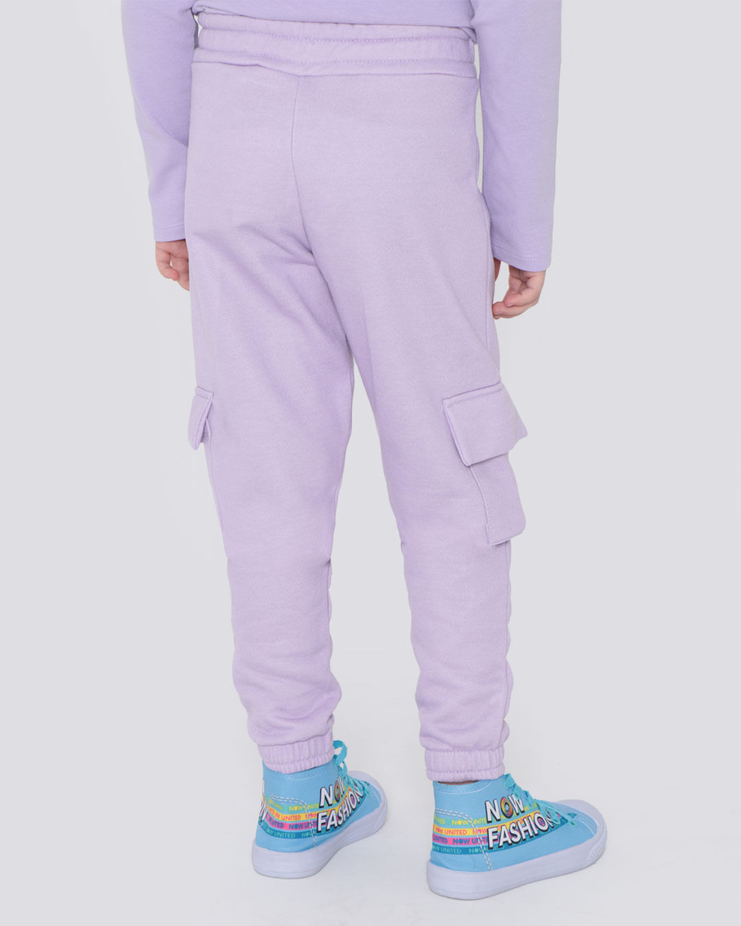 Calca-Moletom-Infantil-Jogger-Bolso-Cargo-Lilas