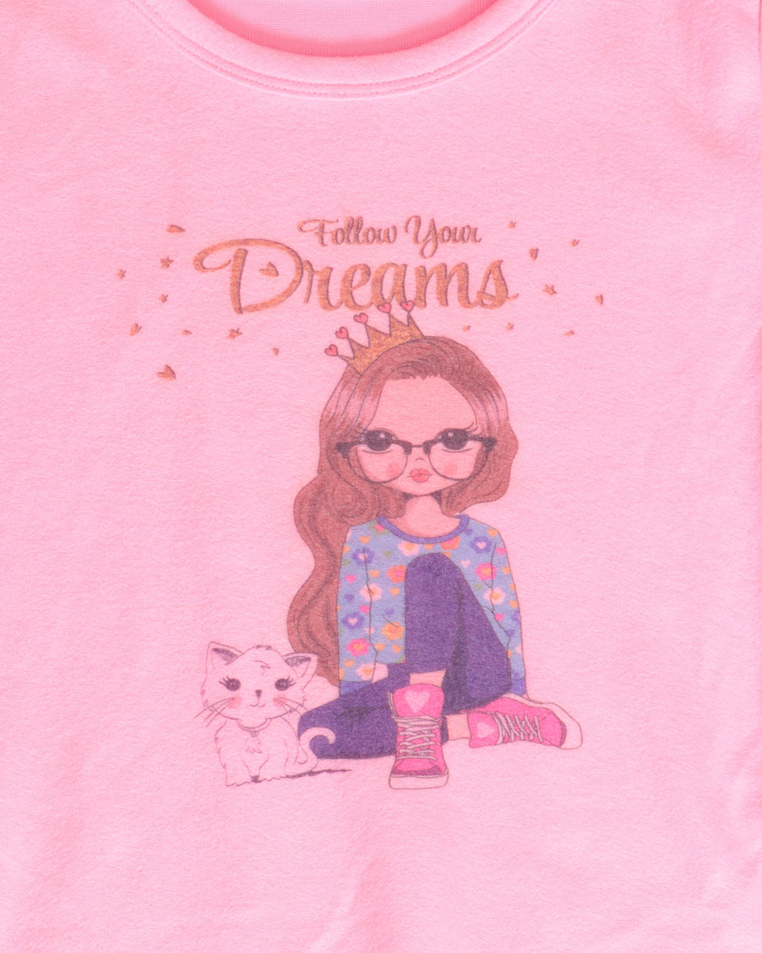 Pijama-Juvenil-Longo-De-Soft-Estampa-Dreams-Rosa-Claro