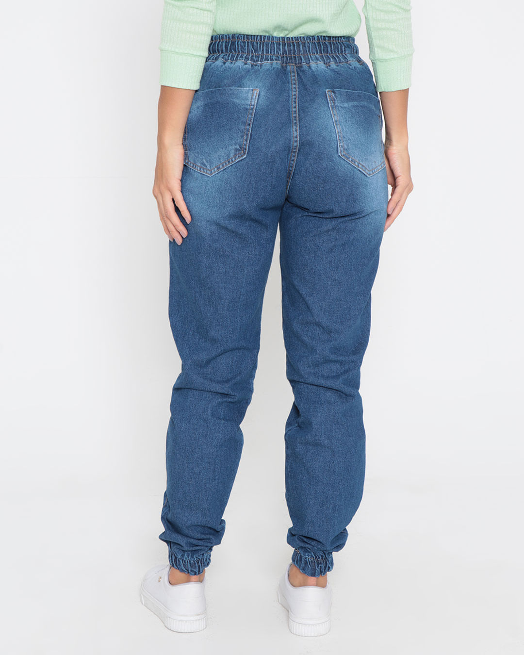 Calca-Jeans-Feminina-Destroyed-Jogger-Azul