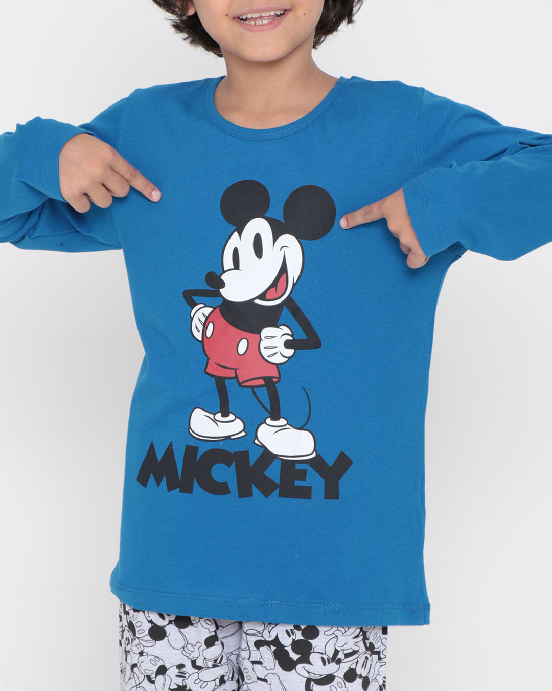 Pijama-Infantil-Longo-Estampa-Mickey-Disney-Azul
