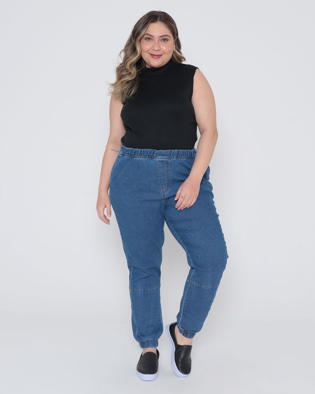 Calca-Jeans-Feminina-Plus-Size-Jogger-Azul