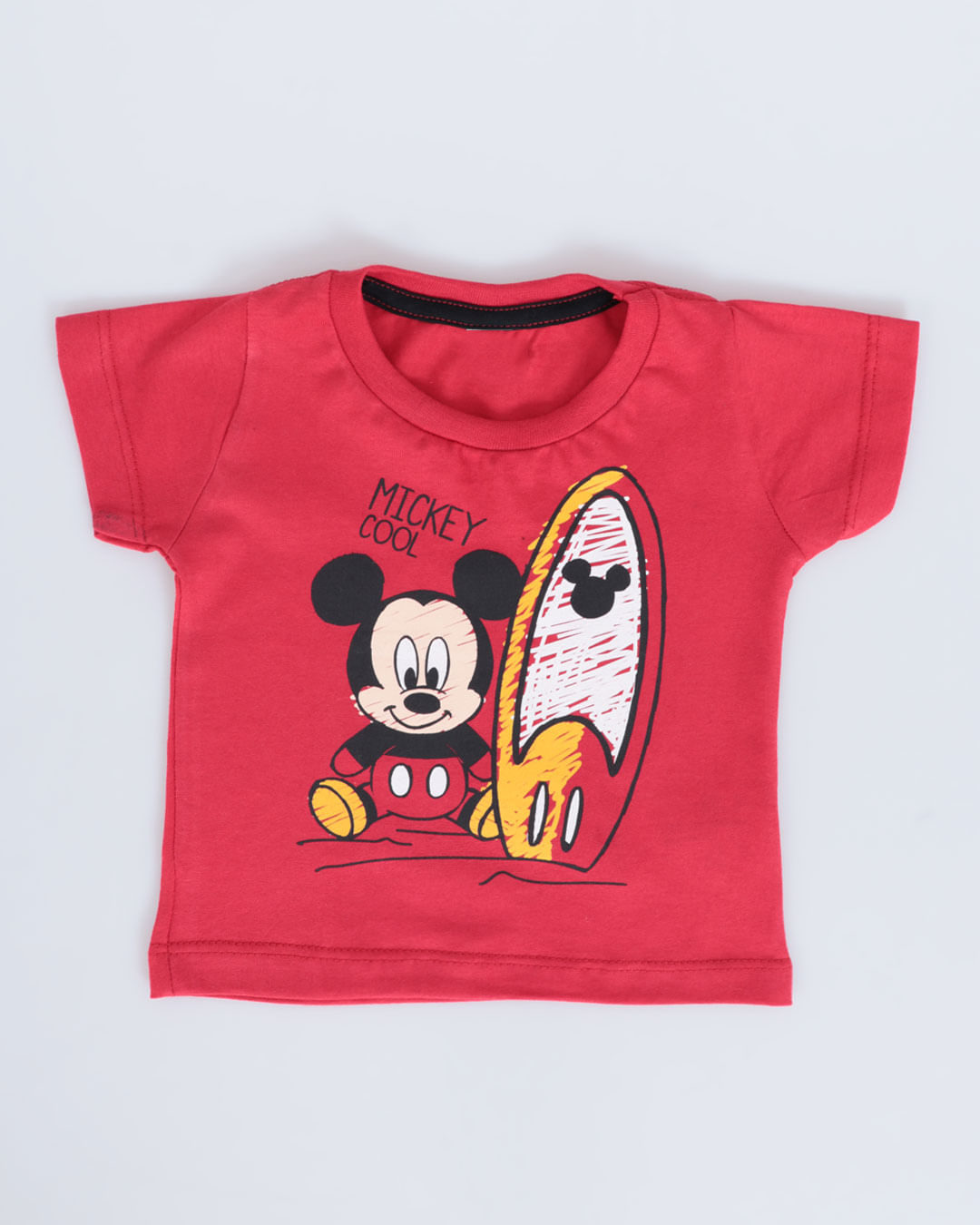 Camiseta-Bebe-Mickey-Mouse-Disney-Vermelho