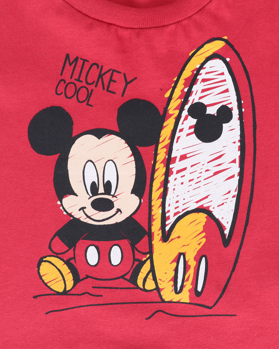 Camiseta-Bebe-Mickey-Mouse-Disney-Vermelho